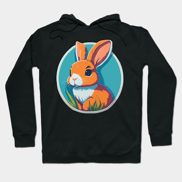 Rabbit Portrait Hoodie by SpriteGuy95